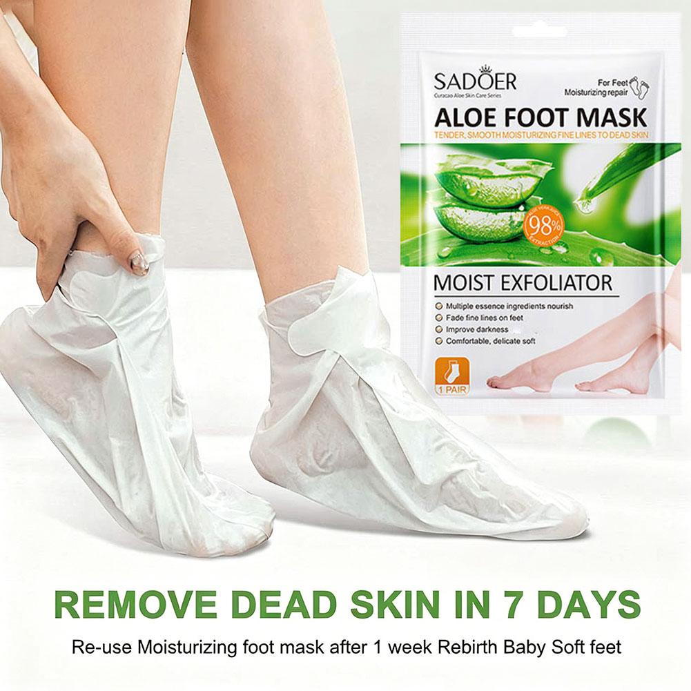 Foot Mask Peeling - SADOER Aloe Vera Foot Mask Exfoliating