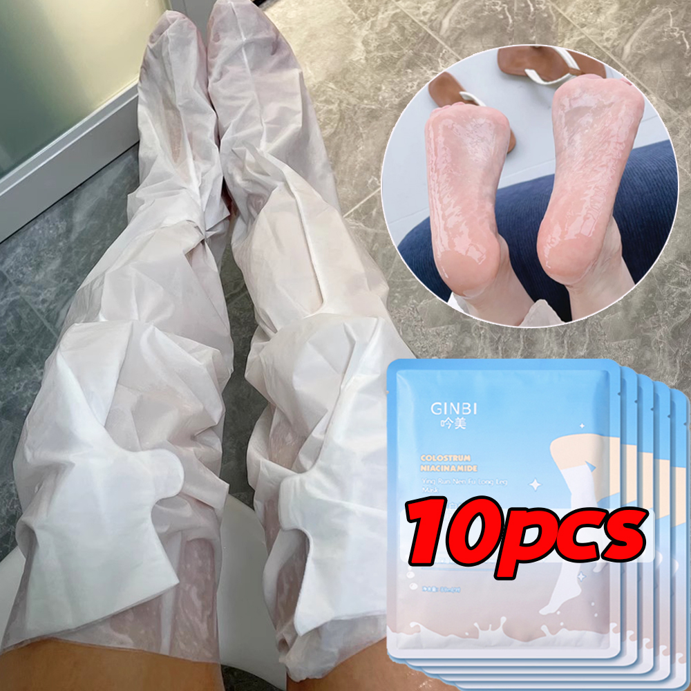Foot Mask Peeling - 10pcs Milk Moisturizing Leg Foot Masks