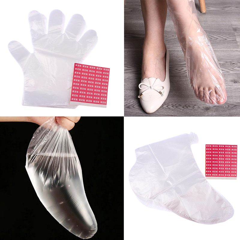 100Pcs Disposable PE Empty Glo – обзор и цена Foot Mask Peeling
