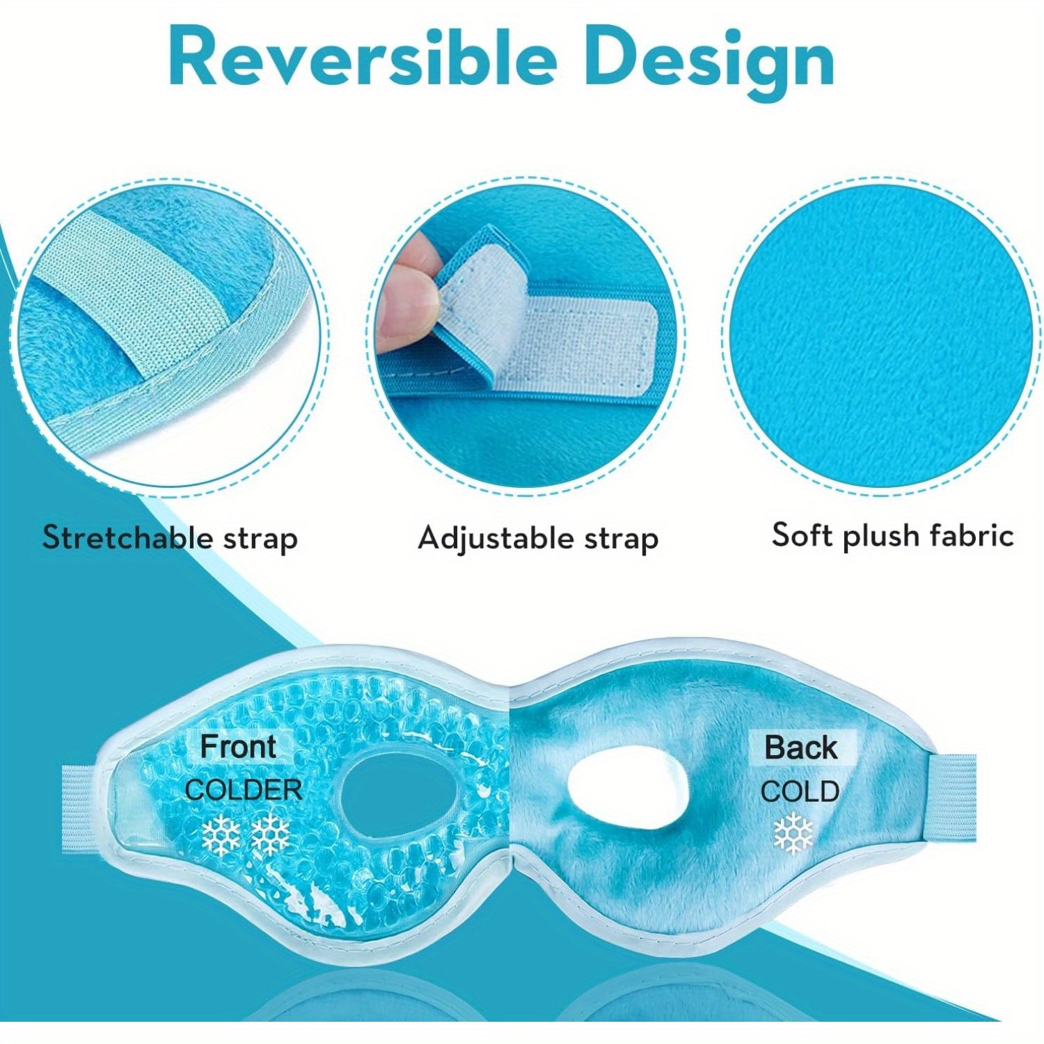 2Pcs/Set Gel Eye Mask Cooling  – обзор и цена Eye Mask Heated