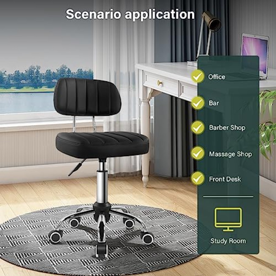 Square Swivel Stool with Wheel – обзор и цена Spa&Wellness Earth City Шелепиха