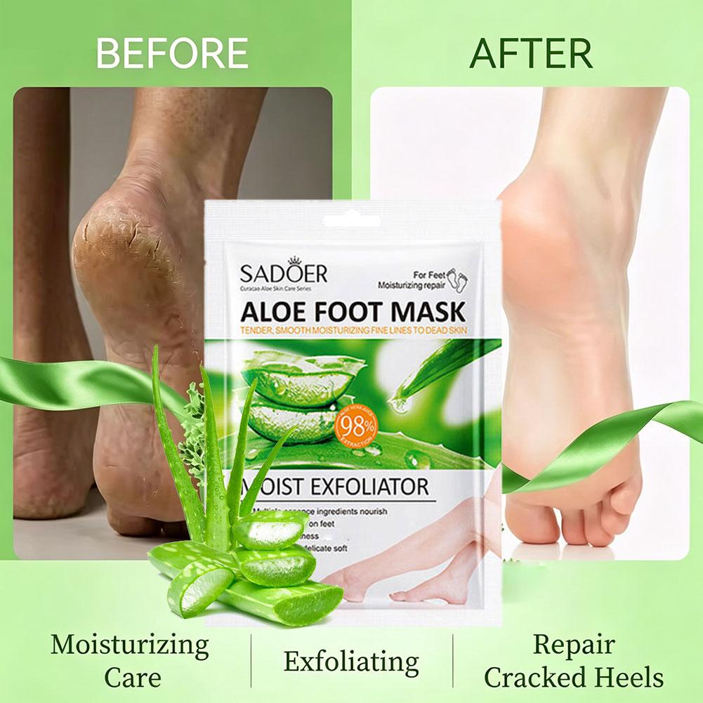 SADOER Aloe Vera Foot Mask Exf – обзор и цена Foot Mask Peeling