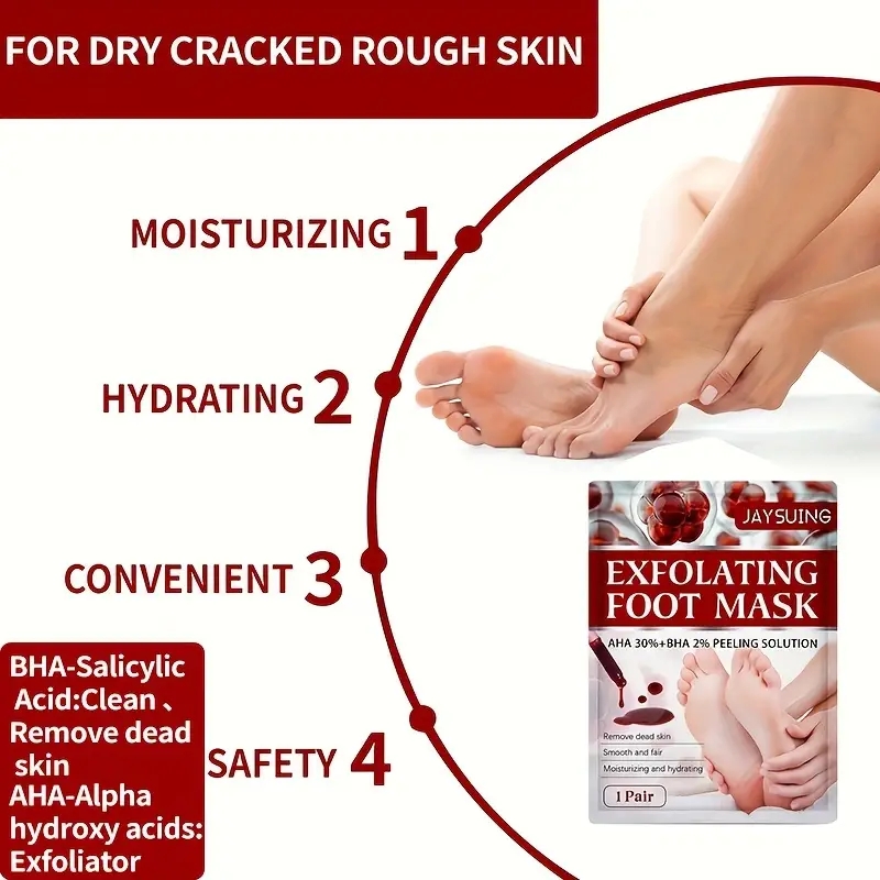 1 Pair Fruit Acid Exfoliating  – обзор и цена Foot Mask Peeling