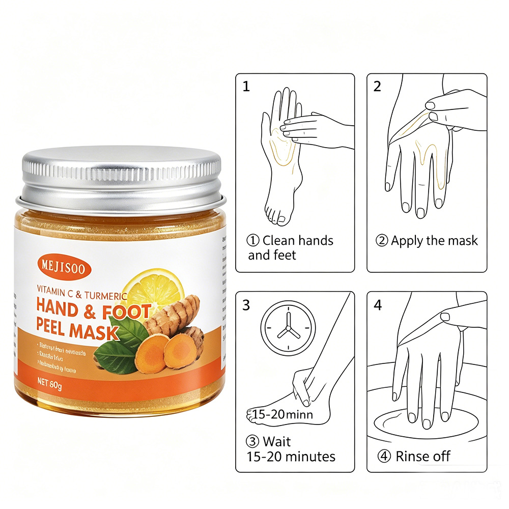 Vitamin C & Turmeric Hand & Fo – обзор и цена Foot Mask Peeling