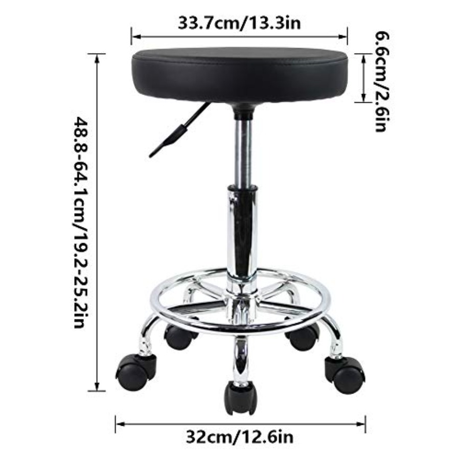 PU Leather Round Rolling Stool – обзор и цена Spa&Wellness Earth City Шелепиха